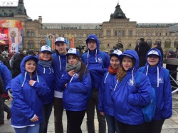 9 Мая студенты НИУ МГСУ встретили на Красной площади